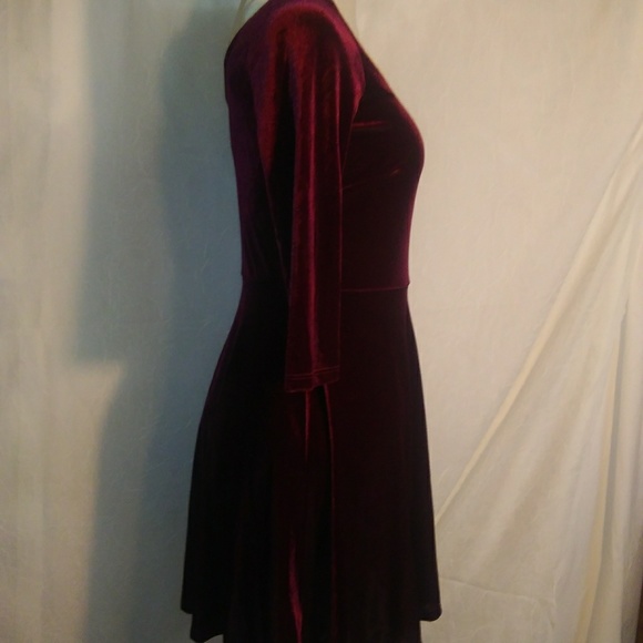 Vola La Fe Red Velvet Dress Small - Picture 7 of 8